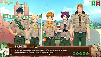 game friends camp episode 24 collecting information with russian voice acting