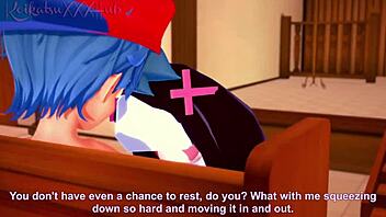 Sarvente and boyfriend fuck in church! Monster cock creampies her!