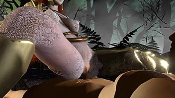 Malenia rides on top in the forest in this Elden Ring parody loop.