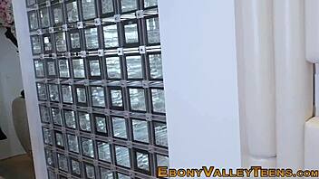 cock sucking black 19yo teen with small tits blows big cock in hd