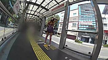 i put on skirt and thong on metrobus looking for dick to rub