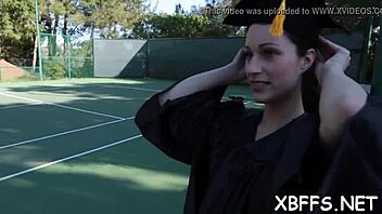 Playful legal teens craving hardcore group sex