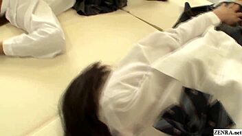 A wild missionary orgy with a student and teacher in Japan