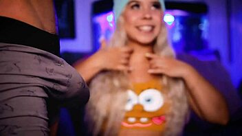 Wow, can this horny blonde handle a tiny 18+ cock?