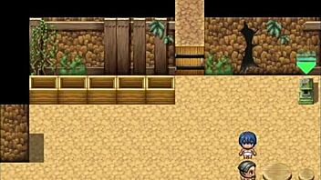 Tanned girl Natsuki in hentai game episode 13 enjoys her massive tits covered