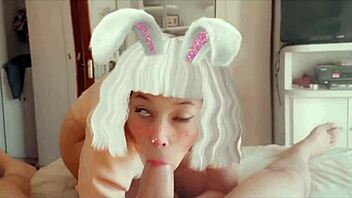 Homemade video of a hot Latina babe giving a blowjob