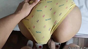 My innocent stepdaughter shows off princess panties! 😍