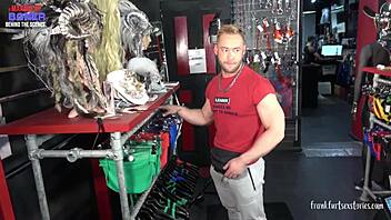 Threesome Action Explodes in Gay Store - Boner Unleashed!