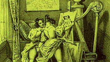 Vintage cartoon illustration from retro times