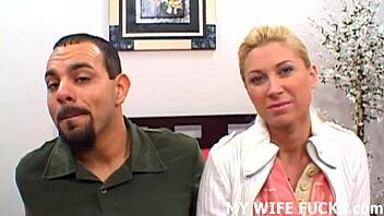 See your gorgeous wife taken by a skilled pornstar