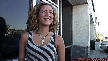 Young blonde TEAGAN gets a HUGE BLACK DICK in this interracial scene.