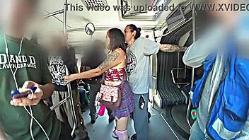 i put on skirt and thong on metrobus looking for dick to rub