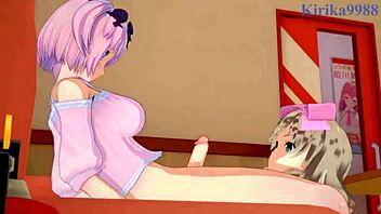 Ryona, Yumi, Haruka, and Hibari in Senran Kagura Hentai