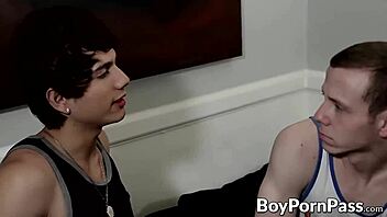 Twinks get sucked dry by thirsty vampire