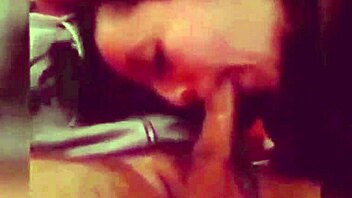 girl sucks monster cock with handjob until cum!