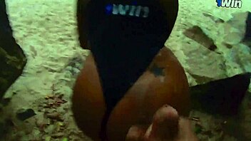 first blowjob of year on beach, called stranger, guess what happened?