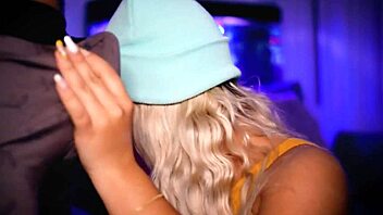 Wow, can this horny blonde handle a tiny 18+ cock?