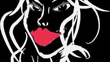 Sexig transkaraktär utforskar vild action i 3D animehus