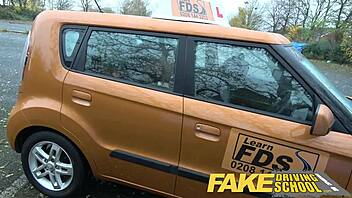 Fake Driving School Enjoys Big Natural Young Tits POV