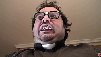 Father, Altar Boy Pounds Possessed Slut