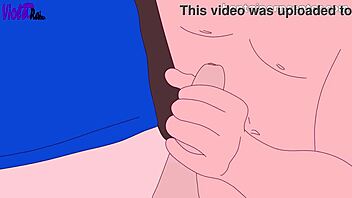 2D animated gay porn with blowjobs, masturbation, and sex