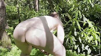 Forest Goblin 2 Unleashes Hairy British Enema in Nature