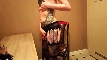 Fucking horny secretary after dildo play and cum on her glasses