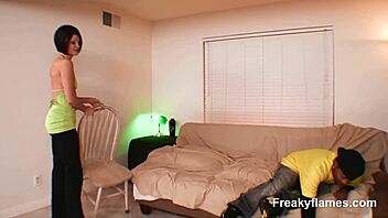 i'm a petite teen with small tits and tight hairless pussy taking a monster cock