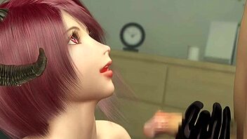 demonically spectacular redhead scene in 3d animation part 02