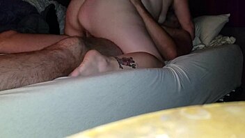 Emotional Release: Sexy BBW Fucks Husband with Monster Cock Spanking