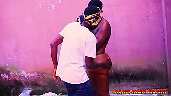 I witness Theresa, the mature milf, fucking big fat dick in African ghetto.