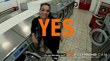 milf pov blowjob in public with massive cumshot, dirty priscilla