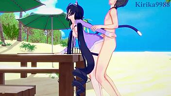 Pecorine And Yuuki Intense Hentai Sex.