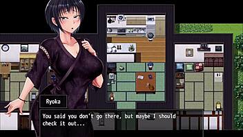 exploring and reaching the bottom of the dark cave in scars of summer happy route part 3.