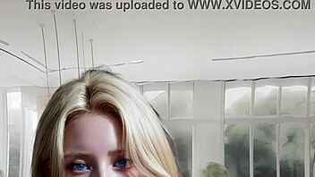 Petite 18+ athletic blonde rides you all day in POV girlfriend simulator, uncensored hyper-realistic hentai AI full video