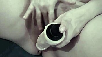 This latina wife masturbates to an intense orgasm with fingering and squirting.