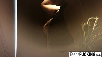 Busty Blonde Teen 18+ Katarina Seduces Him In Lingerie And Stockings