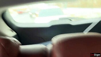 Risky Public Sex In Car With Huge Cum On Face