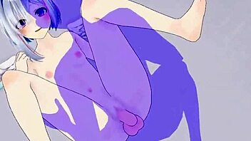 Amane Kanata and Kiryu Coco intense creampie hentai