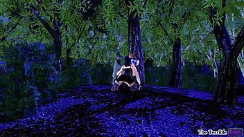 Goth Shemale Cock In Cartoon