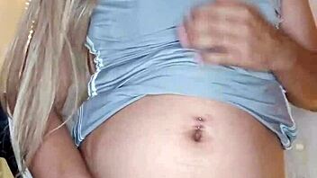 I touch myself with the transsexual.