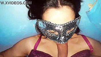 Latina Wife Slides Husband's Friend's Cock in Mouth for Cumshot!