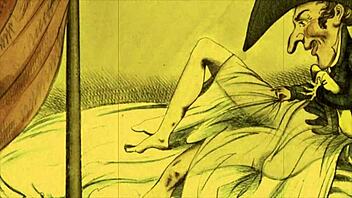 Vintage Erotic Cartoon Drawing