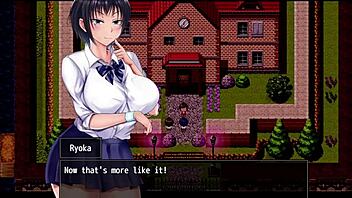 exploring and reaching the bottom of the dark cave in scars of summer happy route part 3.