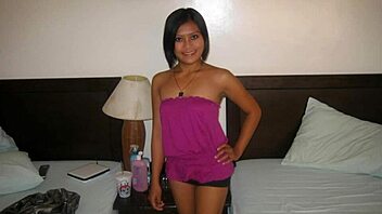 My Pinay girlfriend shows off on webcam with solo fingering fun