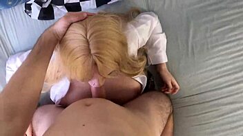 Stepfather Fucked Blonde Stepdaughter In Her Big Tits!