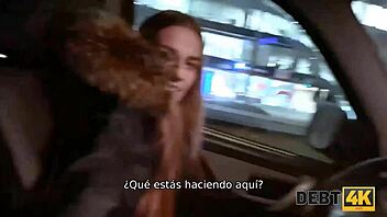 Damn! Debt4k Stud Bangs Adorable Debtor After She Sucks His Huge Cock in POV!