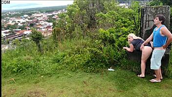 I Caught a Couple Fucking in Public on Park Camera with Big African Ass