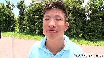 I tricked this blindfolded stud into oral sex with a homosexual hunk... oops, blowjob.