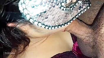 Latina Wife Slides Husband's Friend's Cock in Mouth for Cumshot!